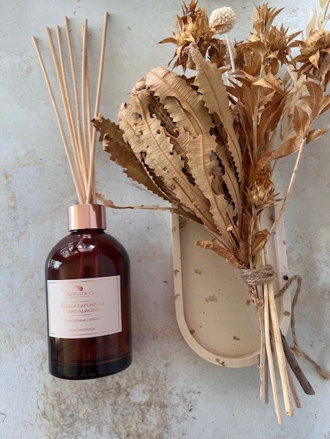 Reed Diffuser - Vanilla, Patchouli + Sandalwood - Ashwood & Co.