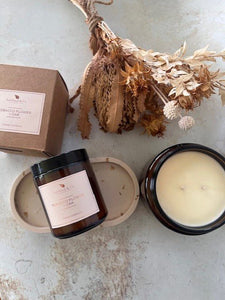 Tobacco Flower + Oak Soy Candle - Ashwood & Co.