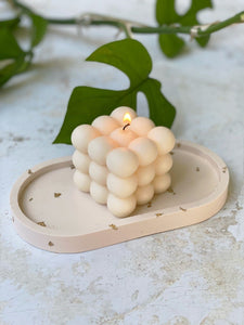 Cloud Cube Candle 'unscented' - Ashwood & Co.