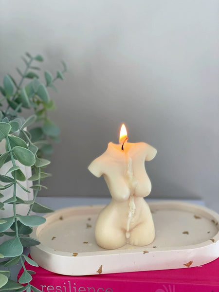 Female Goddess Body Candle 'unscented' - Ashwood & Co.