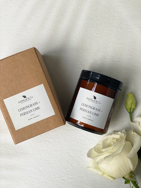 Lemongrass + Persian Lime Soy Candle - Ashwood & Co.