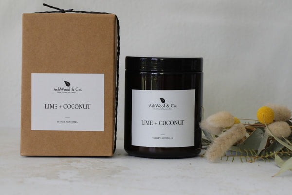 Lime + Coconut Soy Candle - Ashwood & Co.