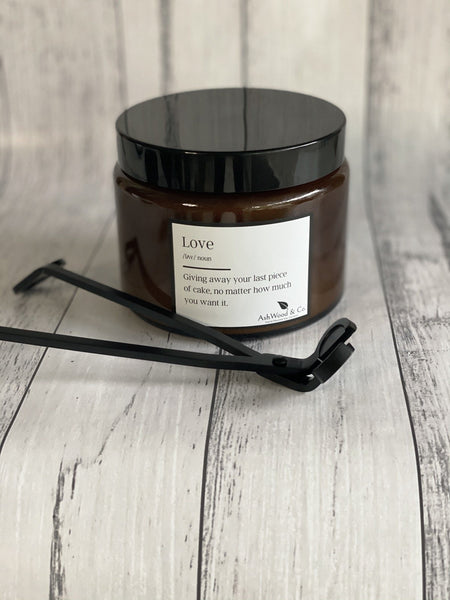 Love Quote Soy Candle - Ashwood & Co. 