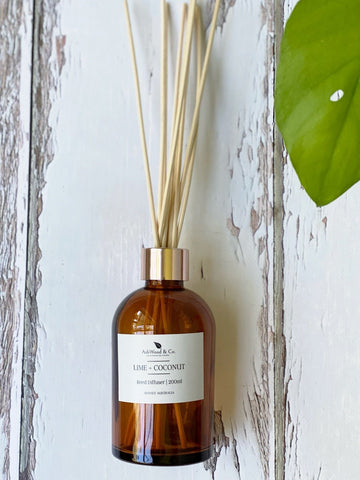Reed Diffuser - Coconut + Lime - Ashwood & Co. 