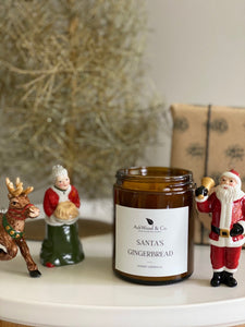 Santa's Gingerbread Soy Candle - Ashwood & Co. 