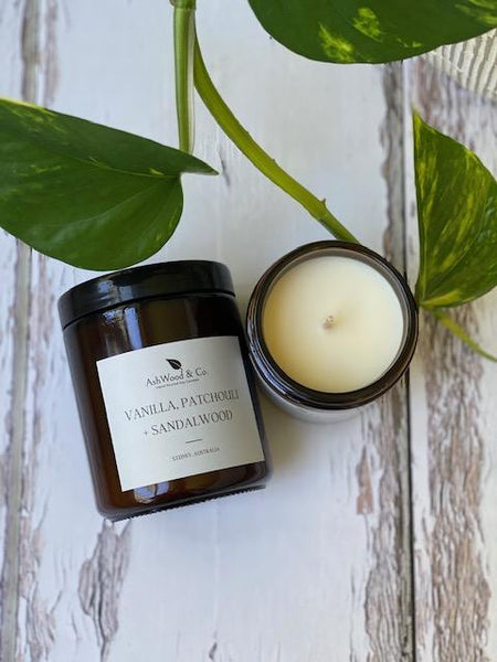 Australian Hand poured Soy Candles by AshWood and Co. Highly scented and sustainable candles available online